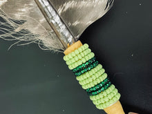 Load image into Gallery viewer, Beaded Single Feathers