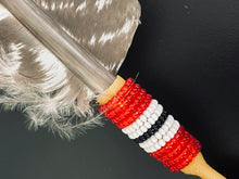 Load image into Gallery viewer, Beaded Single Feathers