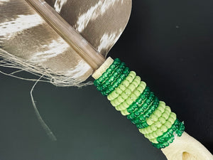 Beaded feather