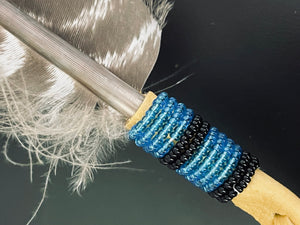 Beaded feather